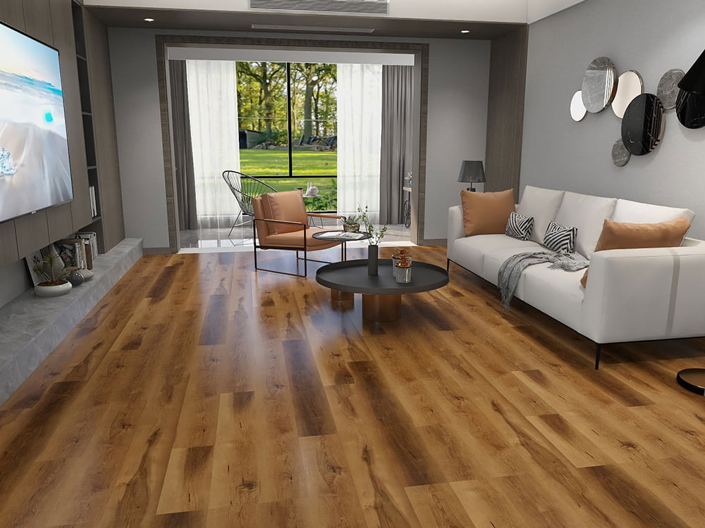 Lantai LVT belakang kering